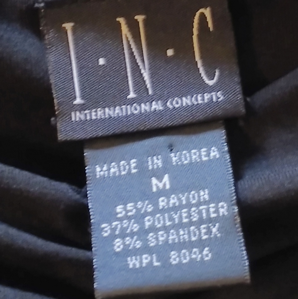 Blouse INC Size M and color black - Picture 3 of 3